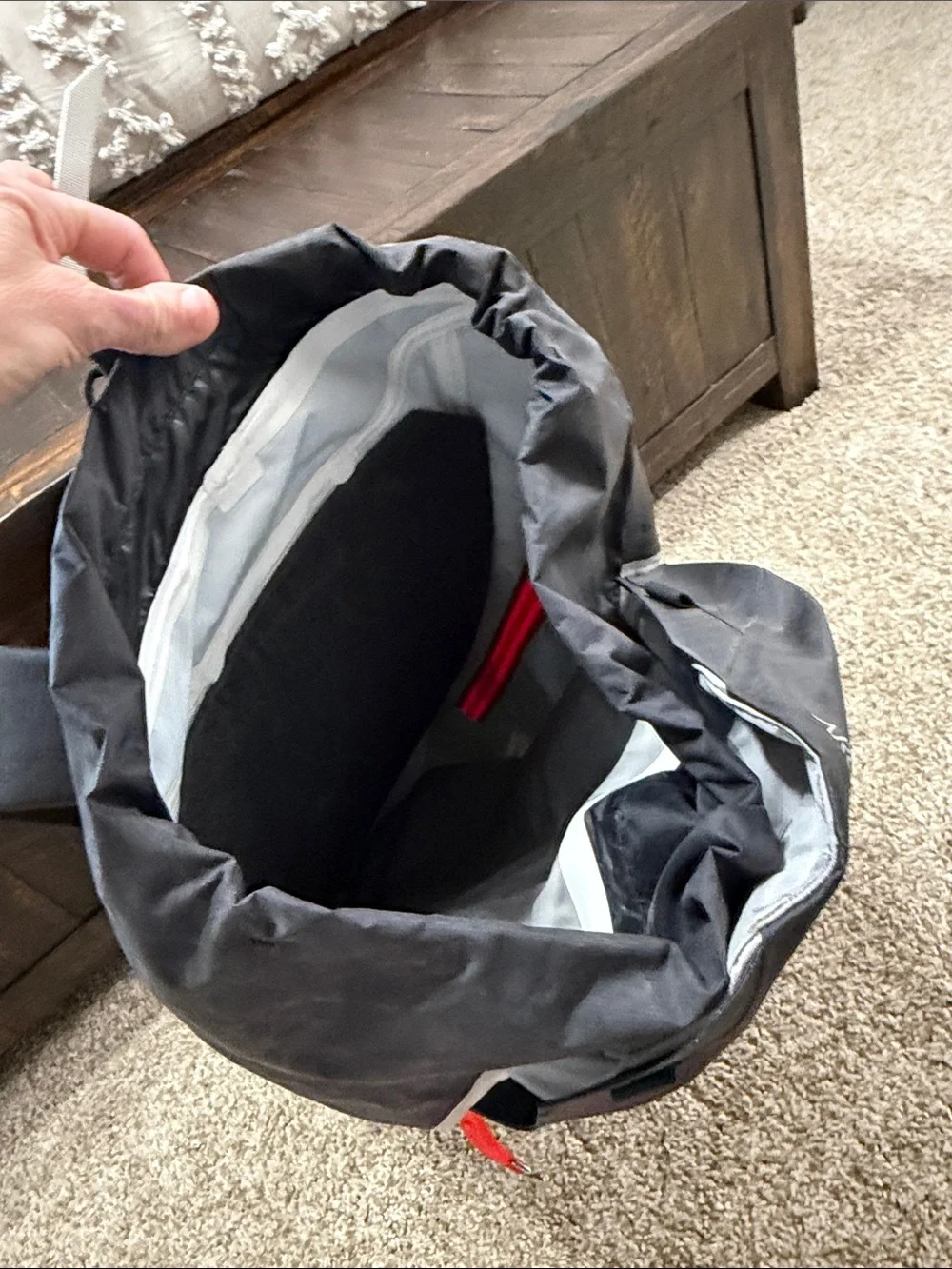 Arc'teryx Alpha SK 32 Red and Black backcountry ski